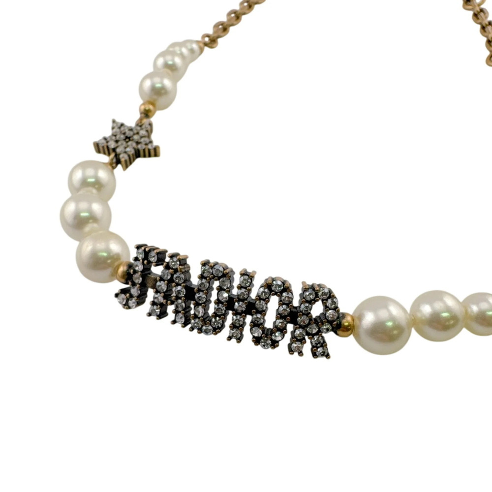 DIOR Gold Pearl Necklace